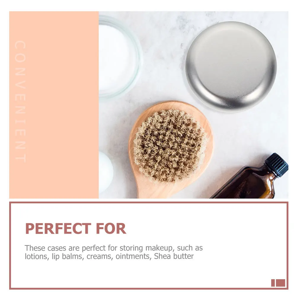 

4Pcs Aluminum Soap Cases Portable Multi-Function Makeup Boxes Leak-Proof Home Supply Travel Storage Cream Case