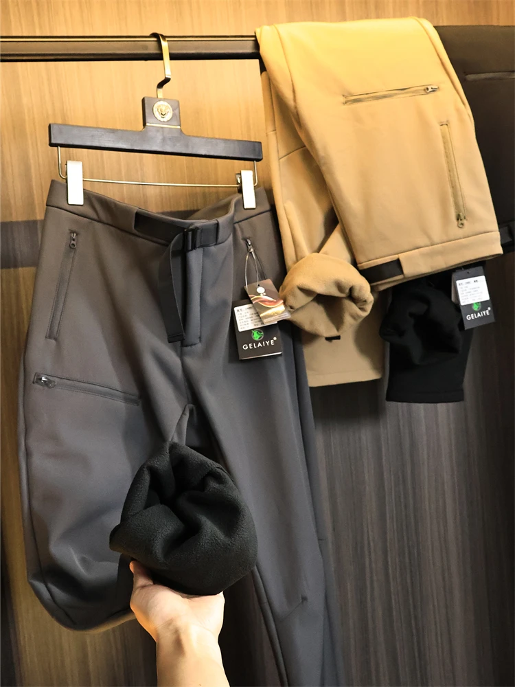 

LT Series Warp вязаная ткань ветрозащитные водонепроницаемые зимние цветные 3D пошивные уличные повседневные брюки на подкладке Fce для мужчин