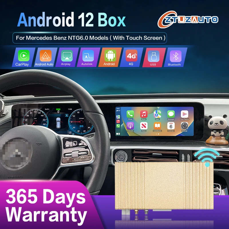 

Wireless CarPlay For Mercedes NTG6.0 Android Auto W118 A180 A200 A45 A63 GLA CLA W176 B200 B180 W117 W213 W206 W222 MBUX