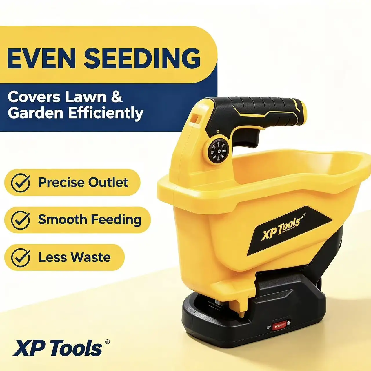 Portable Electric Seed Fertilizer Spreader Cordless Lithium Battery Operated Handheld Sowing Tool For Yard Lawn Farm Corn Soybea