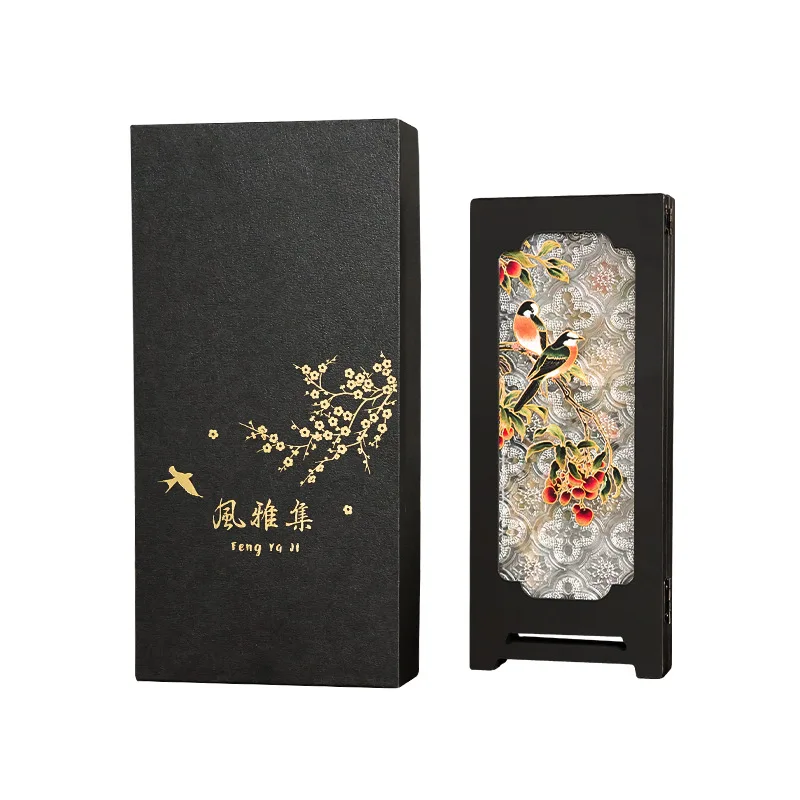 

Medieval style desktop small screen ornament, new Chinese style tea table side cabinet gift painting