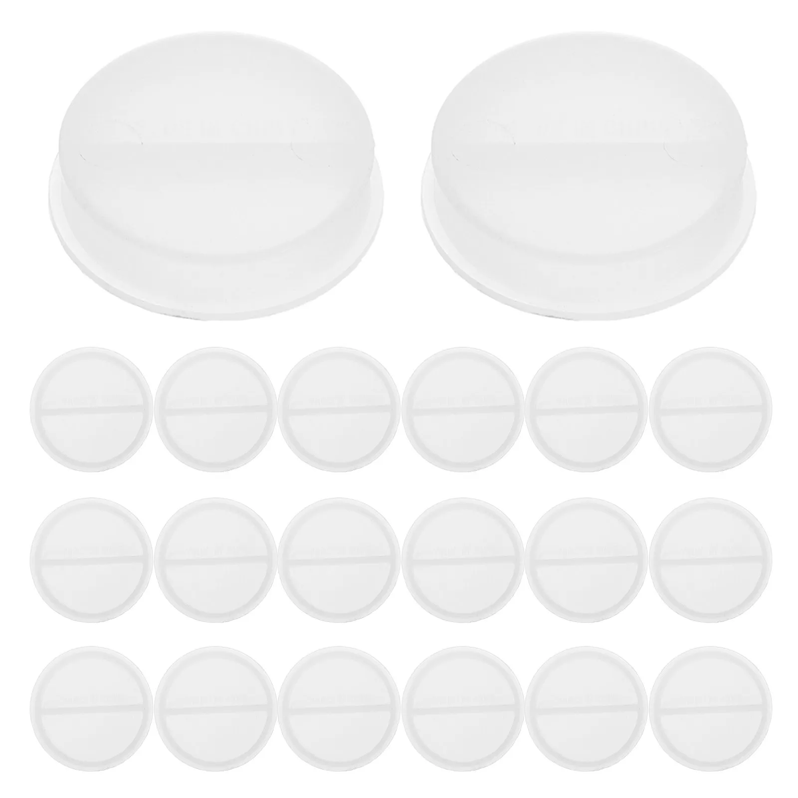 

20 шт. Прозрачные круглые заглушки для копилок, 27 мм, сменные, для сейфов для денег, пылезащитные, с защитой от детей, легко устанавливаемые