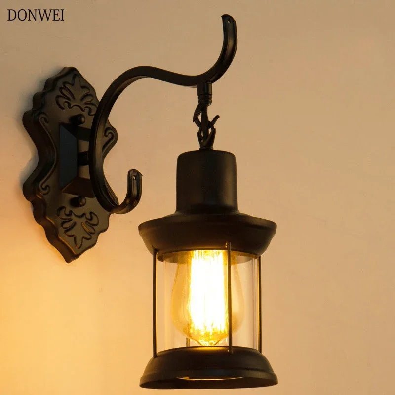 

Винтажный настенный светильник Склад 40 Вт E27 Светодиодная лампа Лофт Американский кантри Ретро-индустрия Железные настенные бра Декоративное настенное освещение