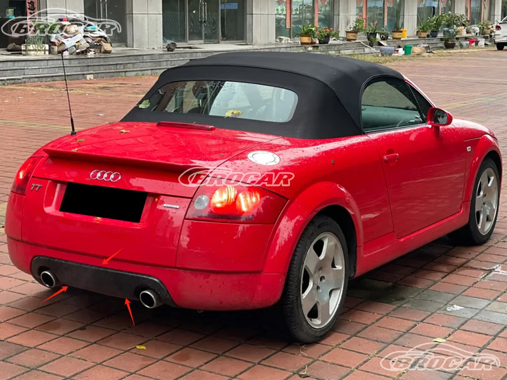 Für 1998–2006 Audi TT MK1 8N Coupe Heckdiffusor Lippe Auspuff Volant Lippe Schutz Diffusor Deflektor Stoßstange Chassis Spoiler