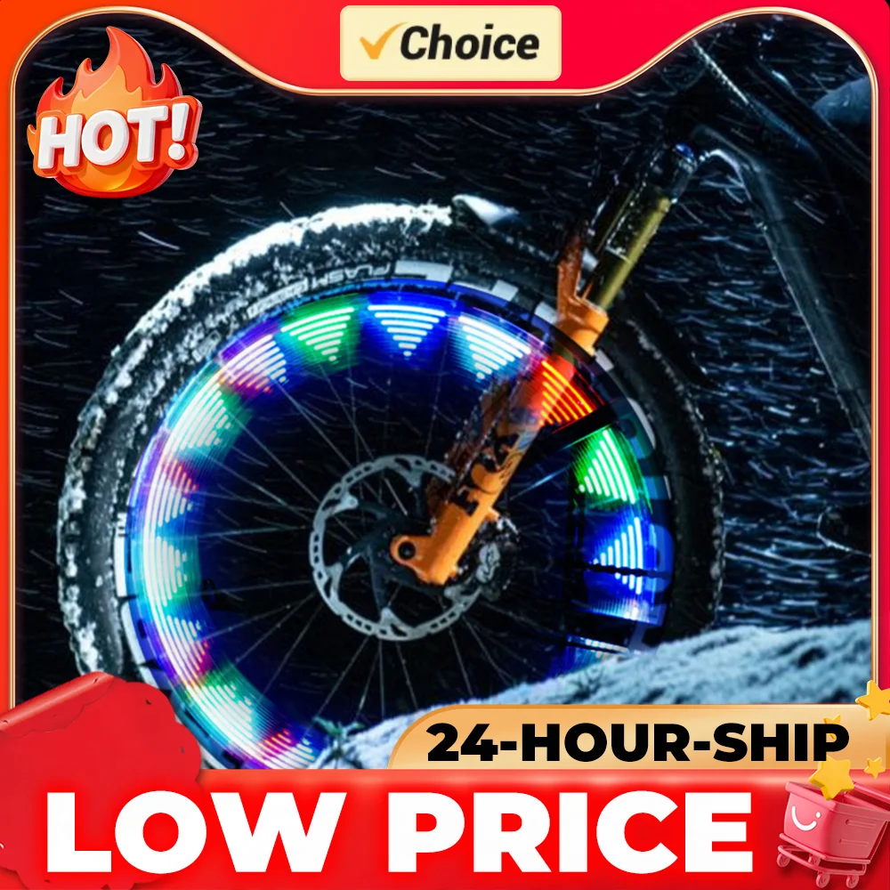 

Solar LED Colorful Bike Wheel Light USB Rechargeable Bicycle Rim Decor Light Smart Sensing Cycling Tire Lights for Night Riding