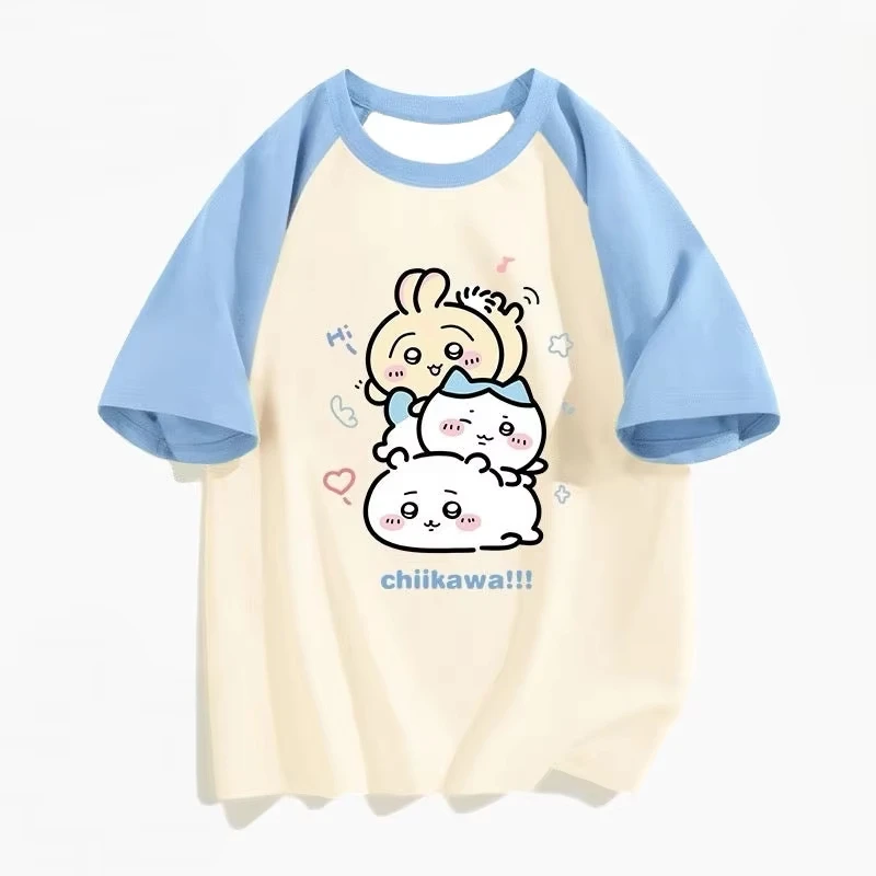 2026 Anime Chiikawa Usagi Momonga Hachiware Kurimanjuu T-Shirt Unisex Men Women Quick-dry Breathable Y2k Kawaii Jersey Gifts view 4