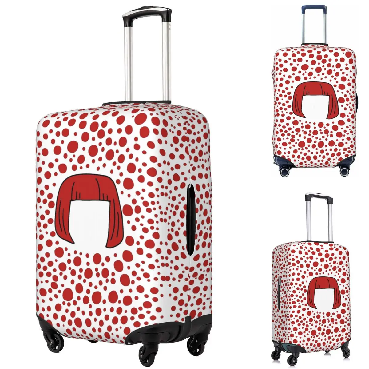 

Yayoi Kusama Abstract Painting Suitcase Cover Protection Elastic Travel Luggage Protector Covers for 18-32 Inch