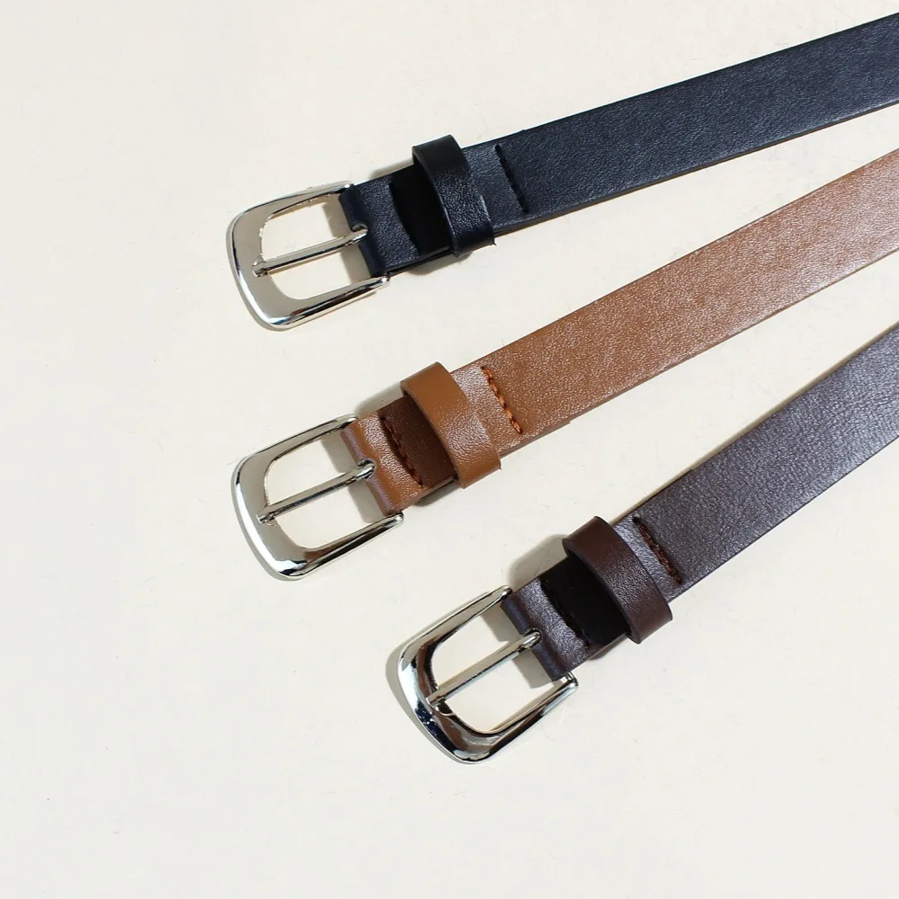 

Ladies Commuter Belt Simple High-end Belt Men's and Women's Fashion Versatile Pin Buckle Suit Belt