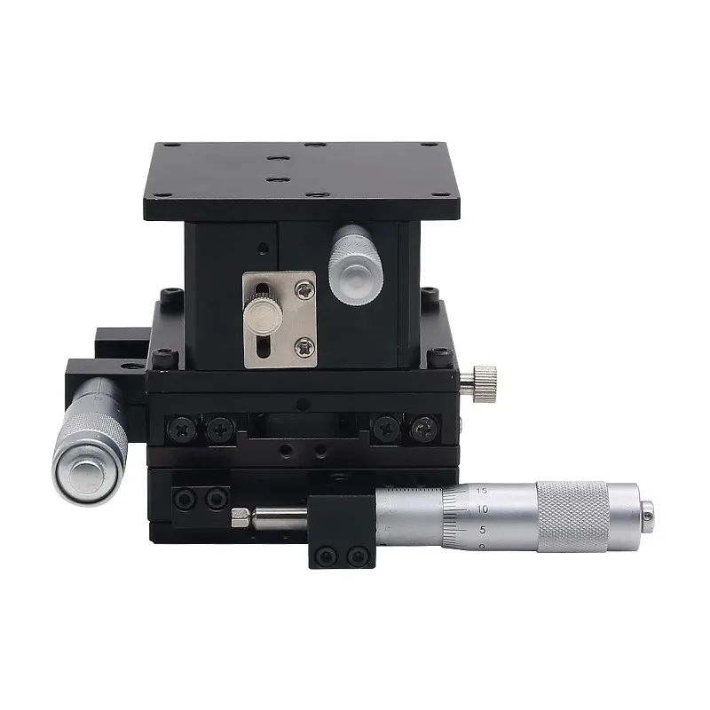3-Axis manual linear stage 60x60mm micron linear platform with crossed roller bearings