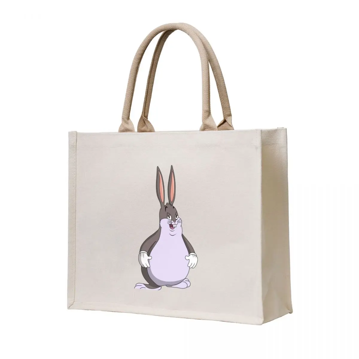 

Big Chungus Tote Bag supermarket folding bag Women's bag Canvas for beach