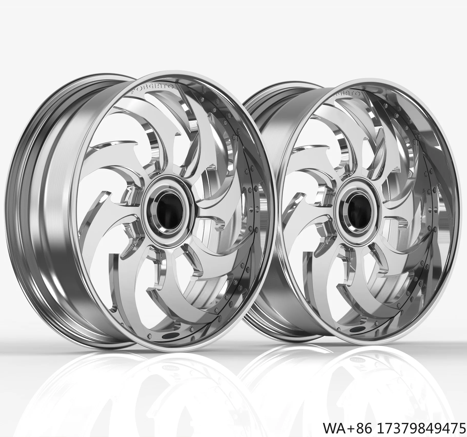 

6061-T6 Aluminum Alloy 26 Inch 2pcs Forged Wheel in Chrome Finish