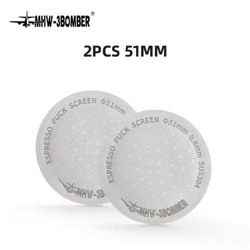 MHW-3BOMBER 51/53/58.5mm Puck Screen 0.2/0.8mm Metal Reusable Coffee Filter for Espresso Portafilter Basket Coffee Accessories - Image 13