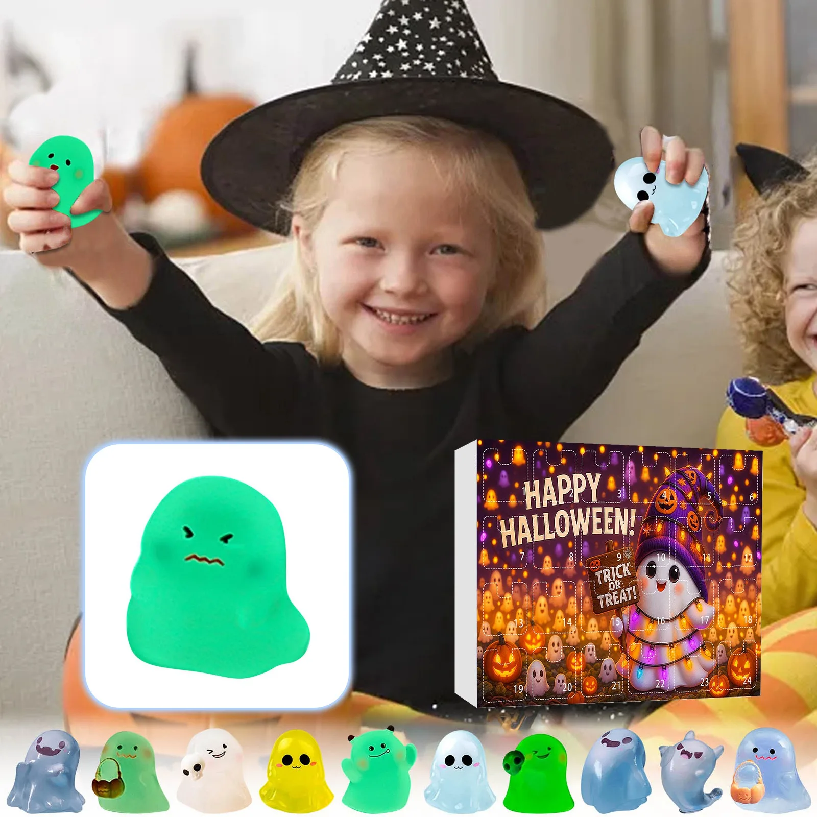 مؤقتات المطبخ اليدوية، حلقة عالية تتوهج في الظلام، تقويم القدوم للهالوين، فروع مضاءة لبطارية سطح المكتب الغامضة مع مؤقت #6