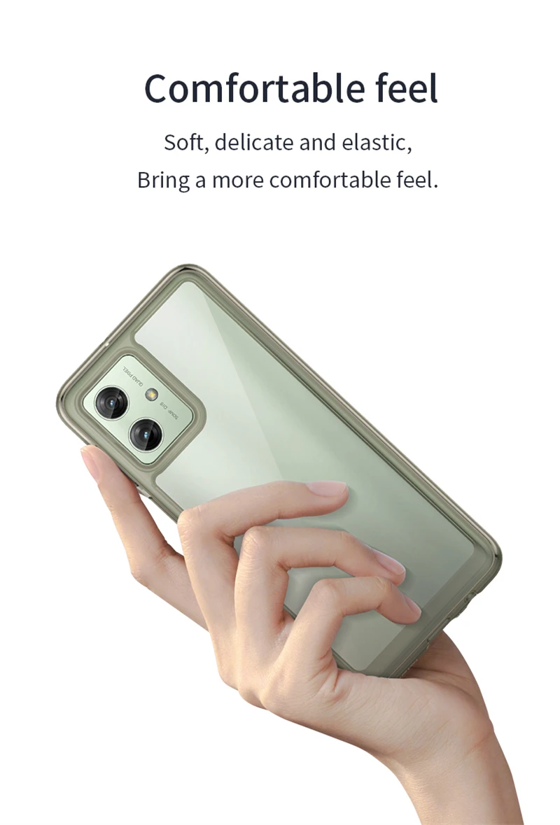 جراب هاتف شفاف لـ motorola moto g64 ، غطاء خلفي سيليكون ، g64 ، g54 ، power ، 47 inch