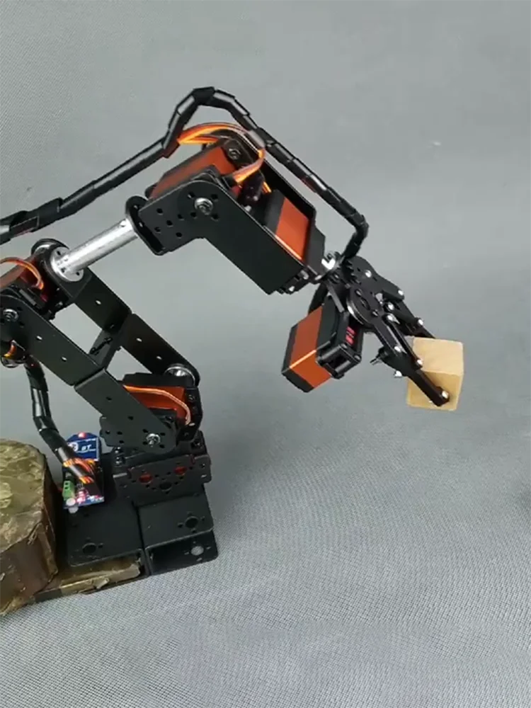 Sliver 6 DOF Robot Metal Alloy Mechanical Arm Claw MG996 for Arduino  DIY Kit Educational Robot Ps2 Programmable Robot Arm