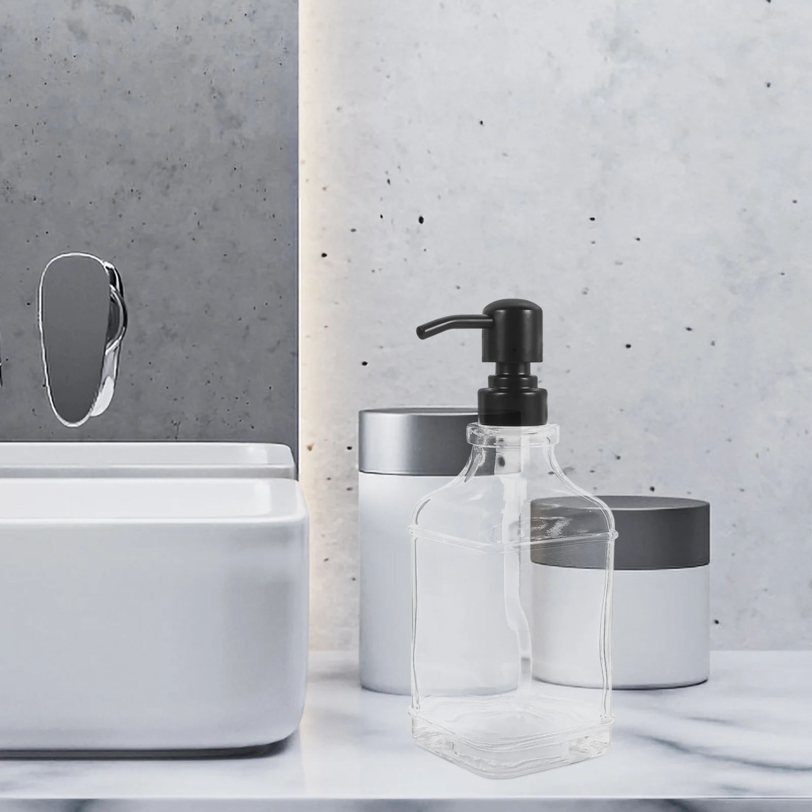 

Glass Soap Dispenser 500Ml Refillable Hand Shampoo Lotion Bottle Leak-Proof Pump For Bathroom Kitchen Travel Portable Container