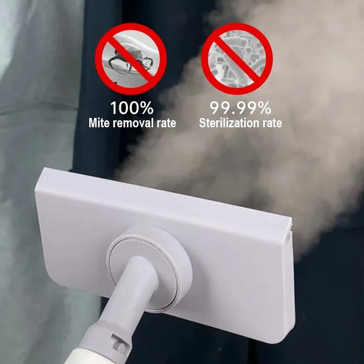 Powerful 1200W Handheld Steam Cleaner, High Pressure Portable Deep Clean for Home, Car, Kitchen with Brush Heads