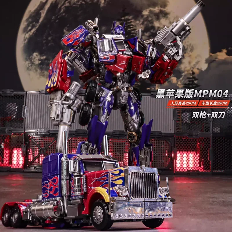 The Latest Version of Black Apple MPM04 Optimus OP Pillar Enlarged and Transformed Alloy Version of The Pillar Robot Movable