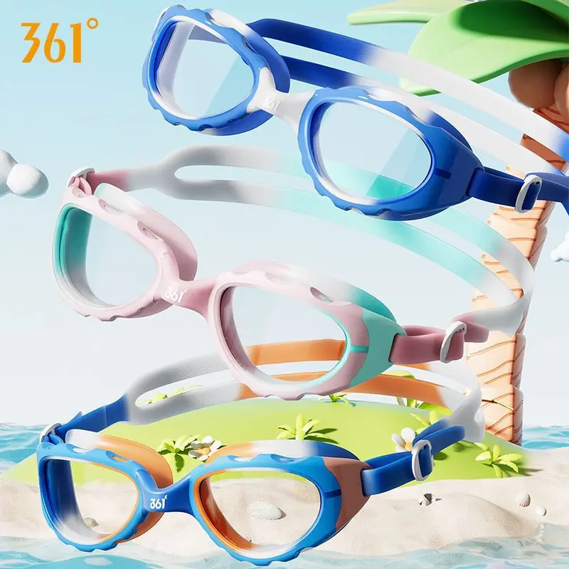 361 نظارات سباحة للأطفال مقاومة للماء ومضادة للضباب، معدات غوص احترافية صيفية للأولاد، نظارات سباحة للفتيات