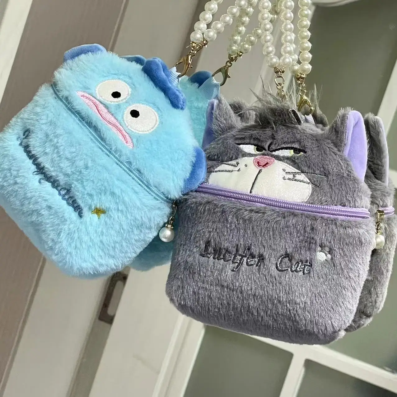 Cute Sanrio Makeup Bag Kuromi My Melody Cinnamoroll Cosmetic Bag Kawaii Anime Casket Jewelry Box Xmas Gifts Girl Student