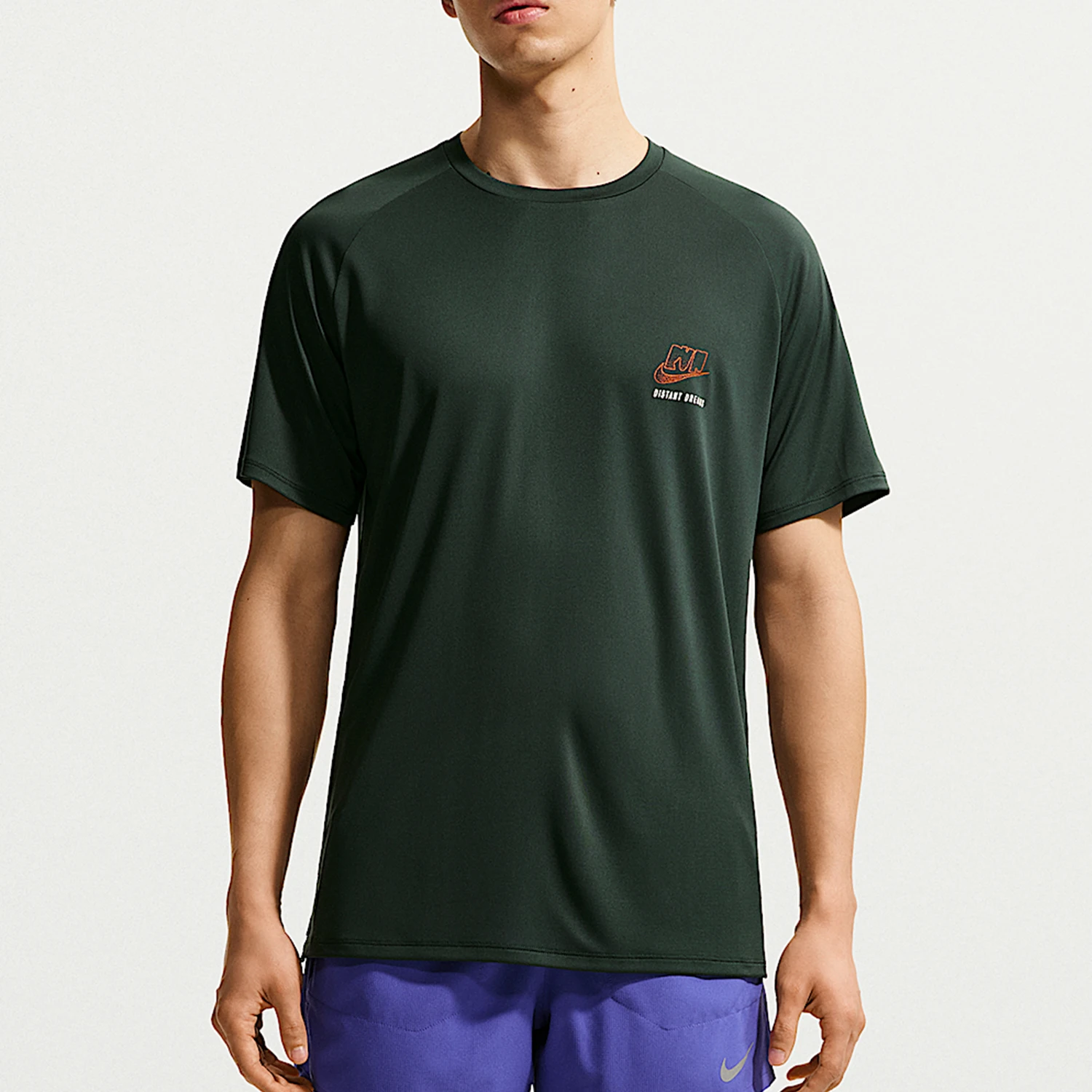 Nike genuine summer men's breathable round neck dry and durable sports T-shirt IO0544-317