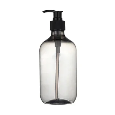 Dispensador de jabón portátil para baño, botella de plástico para loción, champú, Gel de ducha, soporte para el hogar, 500ml