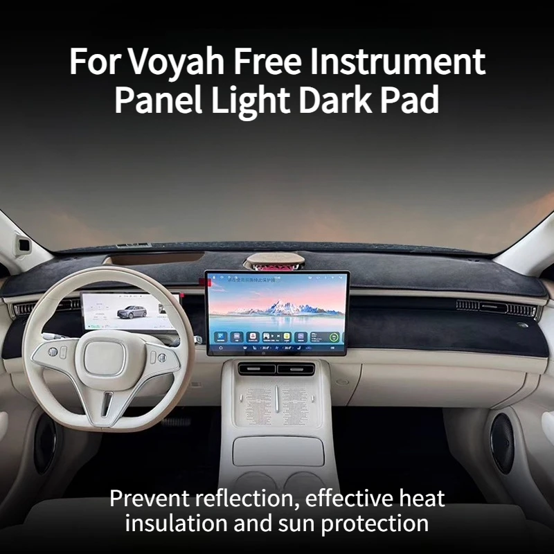 

For Voyah Free+ Car Dashboard Sunshade Mat Avoid-Light Pad Suede Thermal Insulation Protective Mat Anti-Slip Cushion Protector