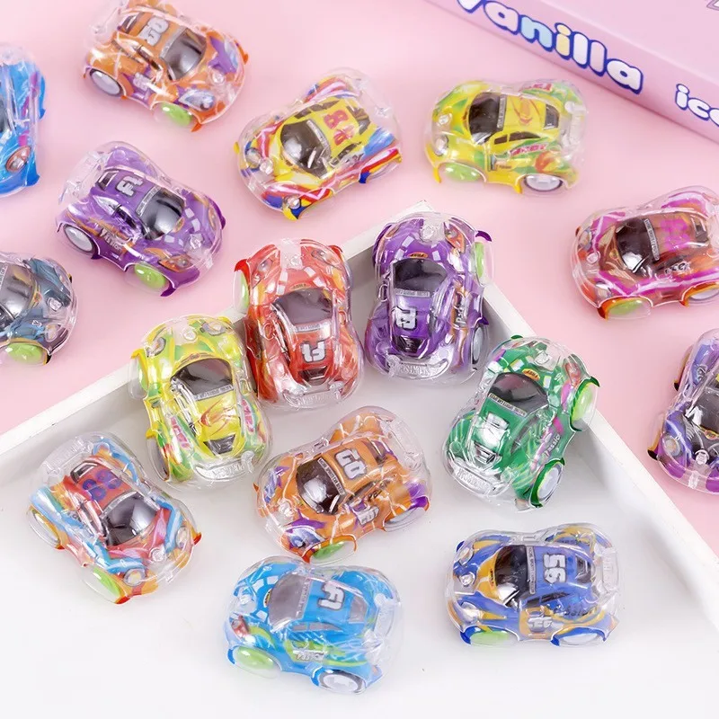 15Pcs Mini Transparent Pull Back Car Toys Kids Birthday Party Favors Giveaway Pinata Filler Carnival Classroom Prize Gifts Pack