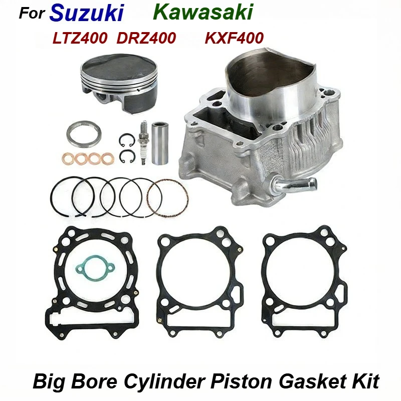 Kit de reconstrucción de motor ATV de gran cilindrada 94mm 434cc con pistón y junta STD 90mm para Suzuki LTZ400 DRZ400 Kawasaki KFX400 DVX