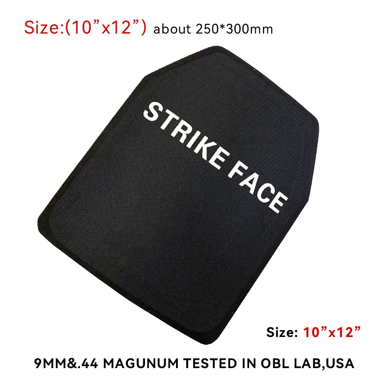 

NIJ IIIA Level Anti Bullet Proof Steel Plate For Tactical Safety Vest Ballistic Body Armour Stab-Proof Composite Board 25x30cm