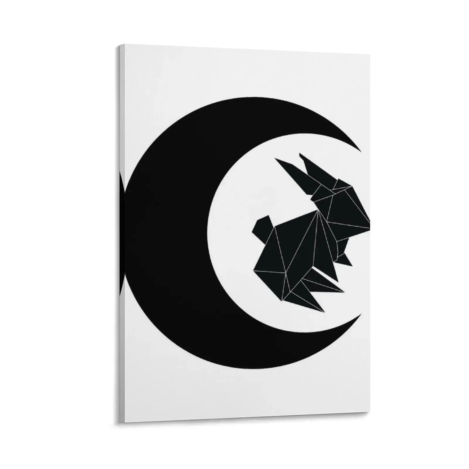 

Black Origami TTM Rabbit Canvas Painting accessories for home decor home decors accessories aesthetic room decoration
