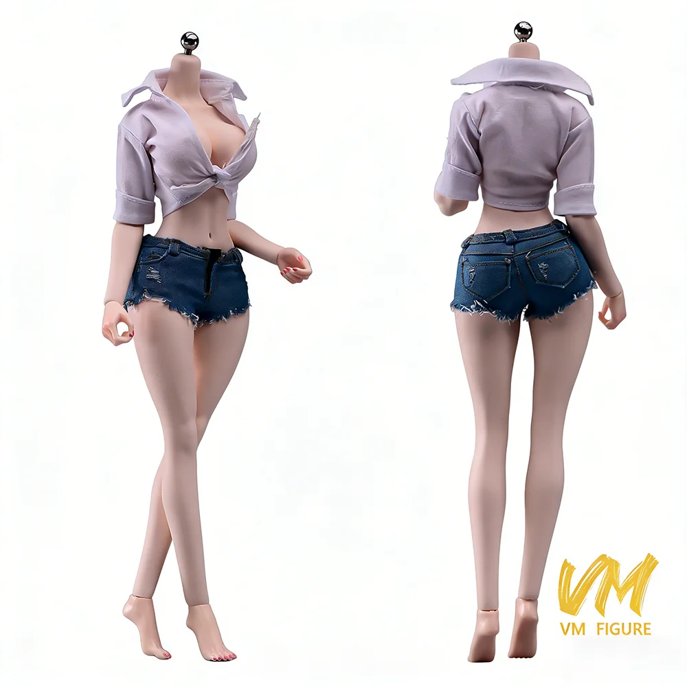 YM501 1/6 Scale Woman Makeup Super Big Breast Soft Seamless Body Model with Details 12