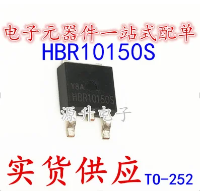 Free shipping 100PCS MBRD10150CT HBR10150S TO-252