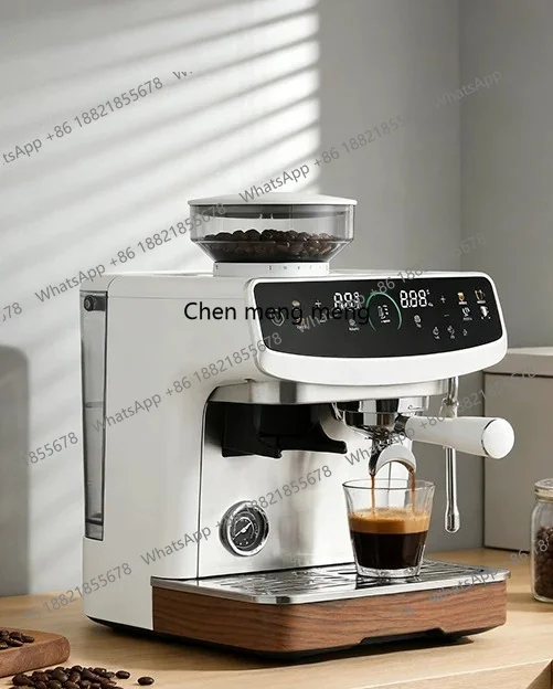 Coffee machine double boiler Italian semi-automatic home and commercial grinding integrated