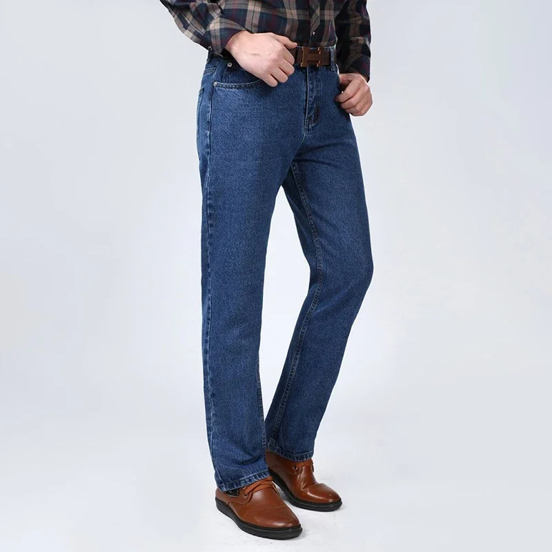 Pantalones vaqueros largos para hombre, pantalón informal de negocios, alta calidad, primavera y otoño, novedad de 2024