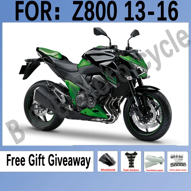 

Kit For Kawasaki Z800 13-16 2013 2014 2015 2016 Bodywork High Quality ABS Injection Plastics Fairings Set Black Green