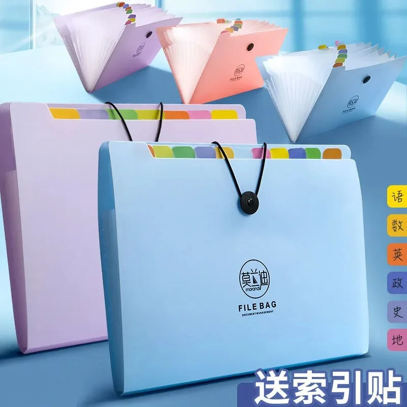 Small Expanding File Folder With 12 Pockets Receipt Organizer Folder Accordion Folder Office Document  PP Wallet Case Waterproo