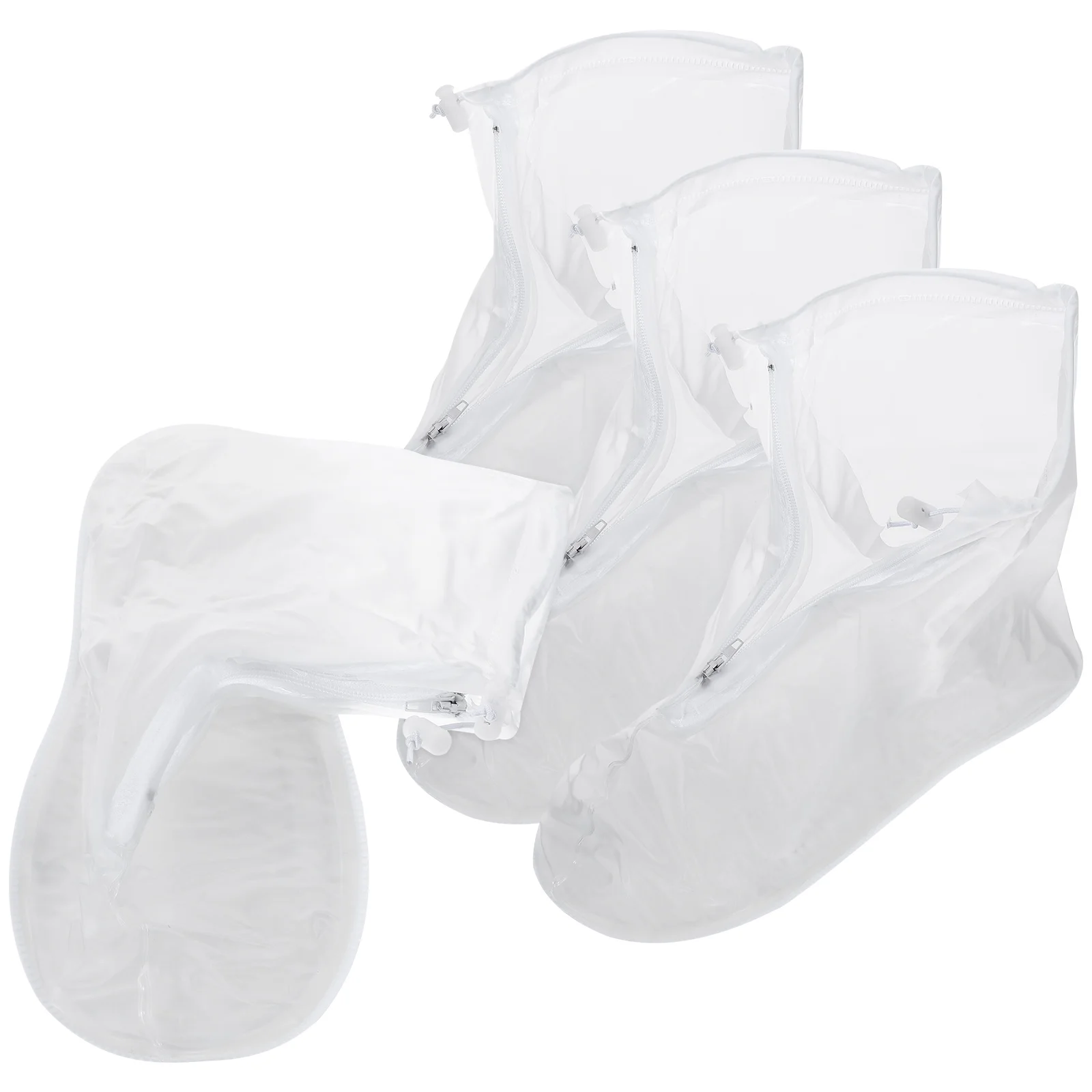 

2 Pairs Anti Slip Shoe Cover Adult Dust Proof Rainy Day Boot Protector Waterproof Overshoes Silicone Case Non Slip Mud Snow