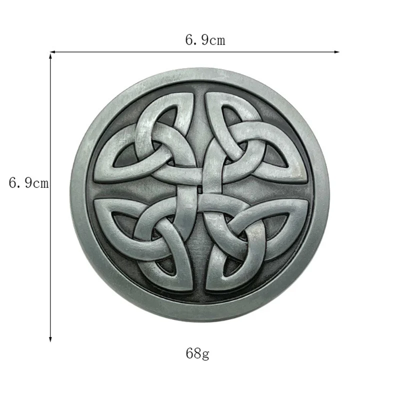 Osobowa modna okrągła węzeł celtycki klamra do paska