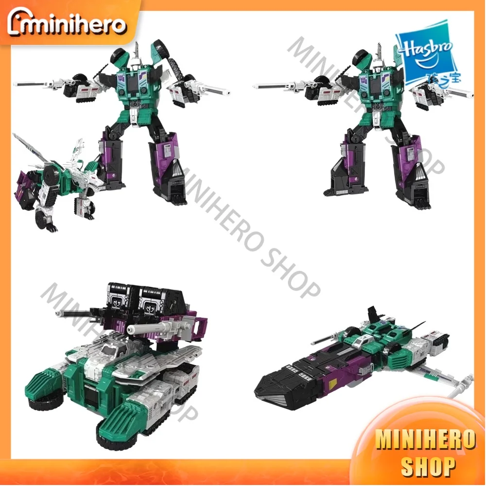 En Stock, Original de Hasbro, Transformers Generations Titans Return, Decepticon Revolver Six Shot, Figura de Acción Súper Articulada