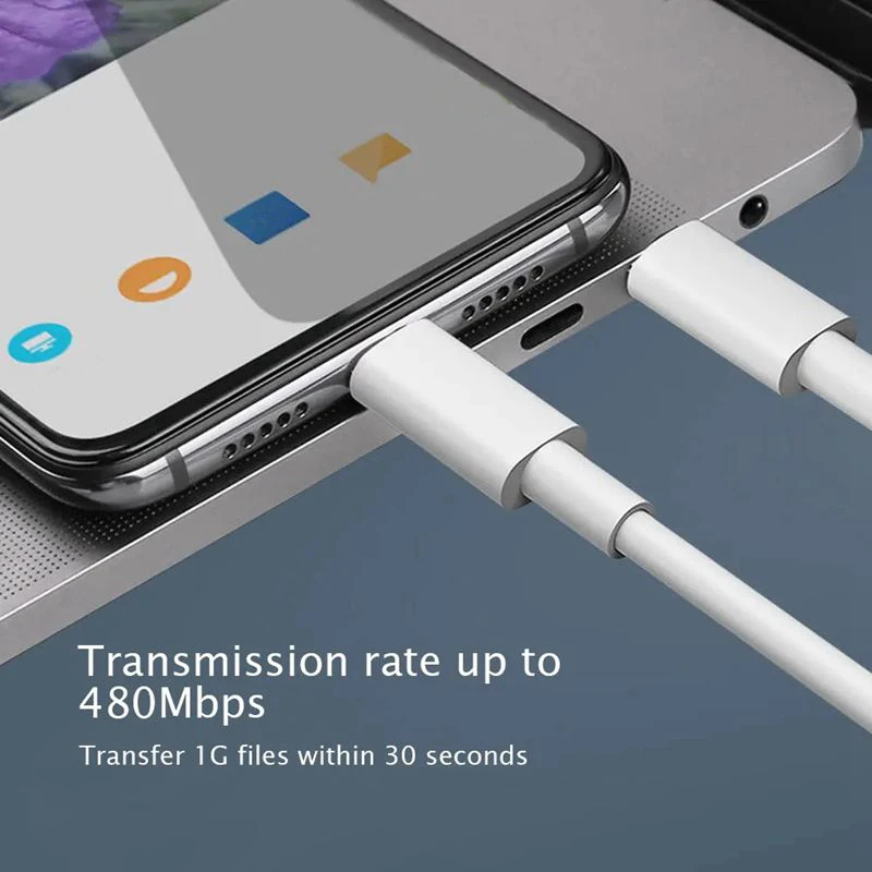 5A PD100W USB-C To Double Type C Fast Charging Data Cable For iPhone 15 Xiaomi Samsung Huawei MacBook iPad Quick Charger Cord