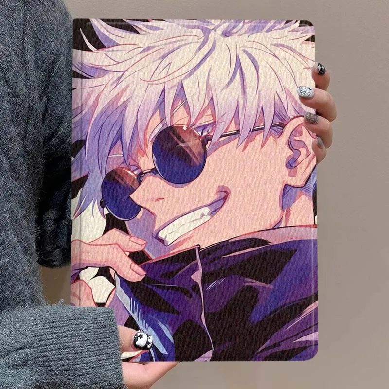 Satoru Gojo Anime For iPad Pro Air Mini 1 2 3 4 5 6 7 7th 8th 9th M2 10.2 9.7 10.5 10.9 11 12.9 13 Inch Tablet Case
