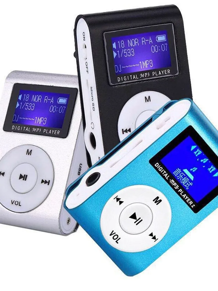 Support Portable 32GB TF carte Clip écran LCD lecteur de musique MP3 Mini lecteur MP3 lecteur de musique Sport Radio FM