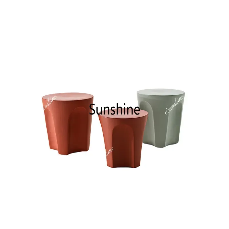 Modern simple small apartment living room reception negotiation cone coffee tableT*