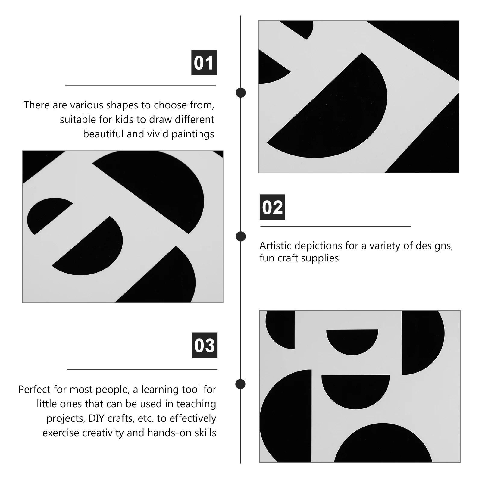 18 шт. геометрические шаблоны для трафаретов, инструменты для рисования, полые фигурки, детские аксессуары для рукоделия, многоразовые прочные товары для рукоделия