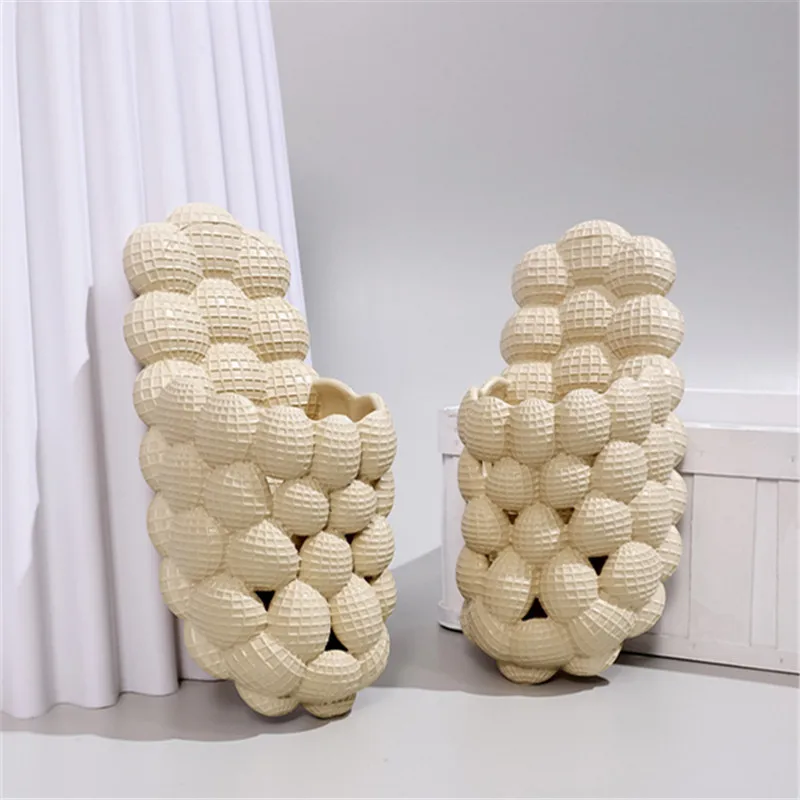 Women Man Soft Bubble Slippers Fashion  EVA Cool Home Beach Shoes Massage Sole Slippers Designer Indoor Peanut Slipper