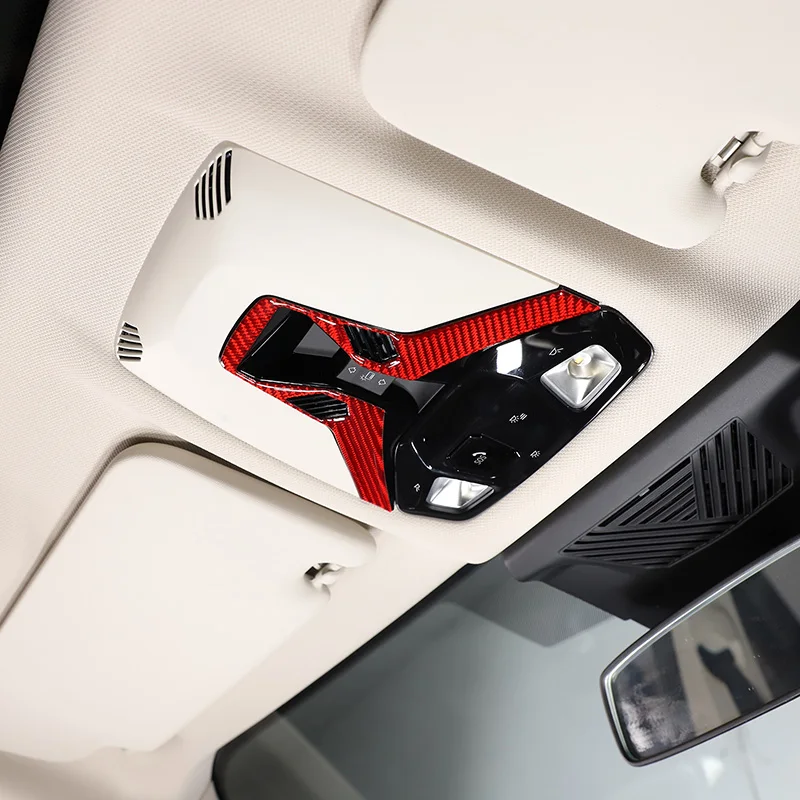 

Автомобильная передняя лампа для чтения на крыше, накладка на панель, наклейки для BMW 2 серии X1 iX1 U11 F44 2023-24, автомобильные аксессуары из мягкого углеродного волокна