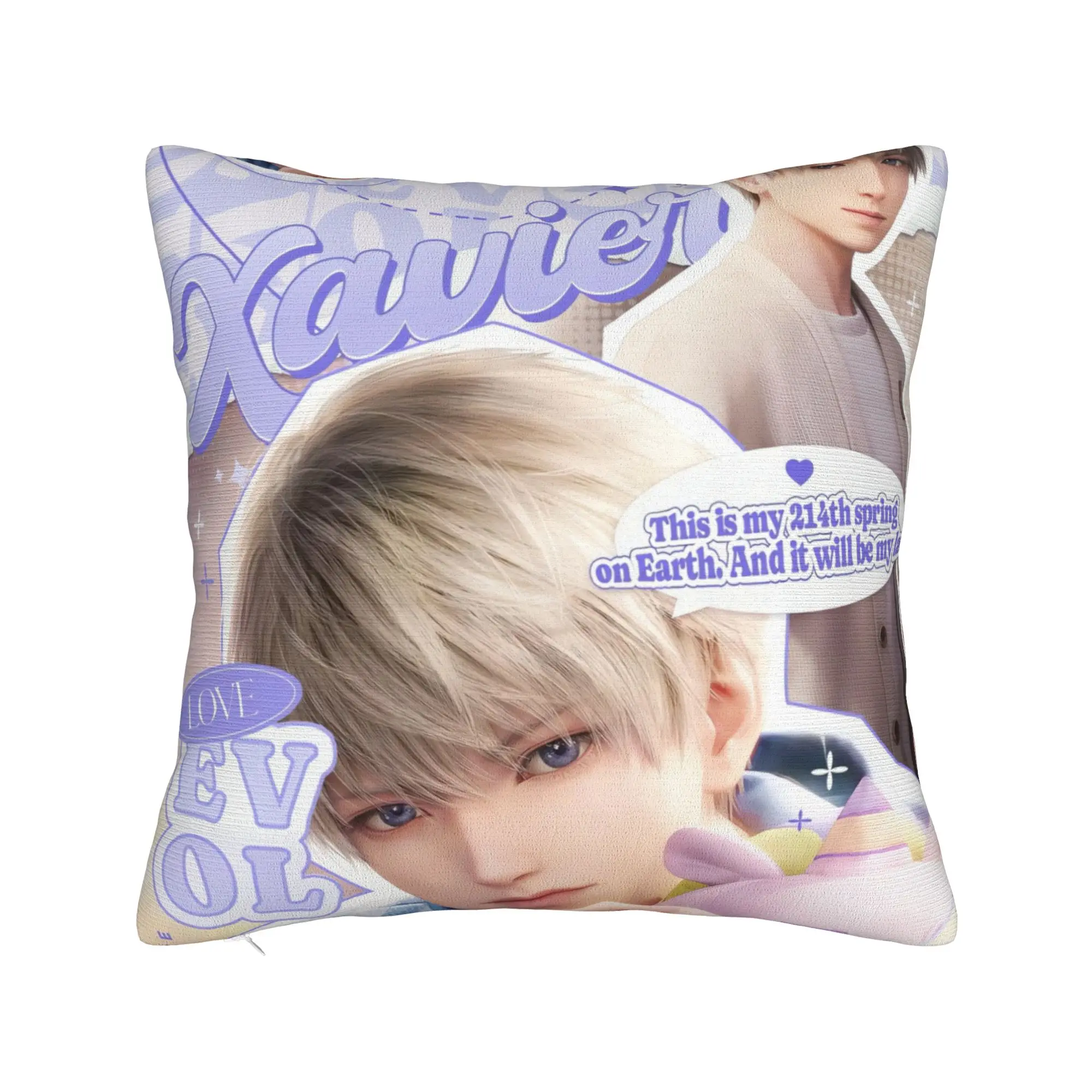 COOL V-Valko L-Love and Deepspace Pillow Case  Soft Pillow Cover Vintage Pillowcases For Chair Sofa Home Decor