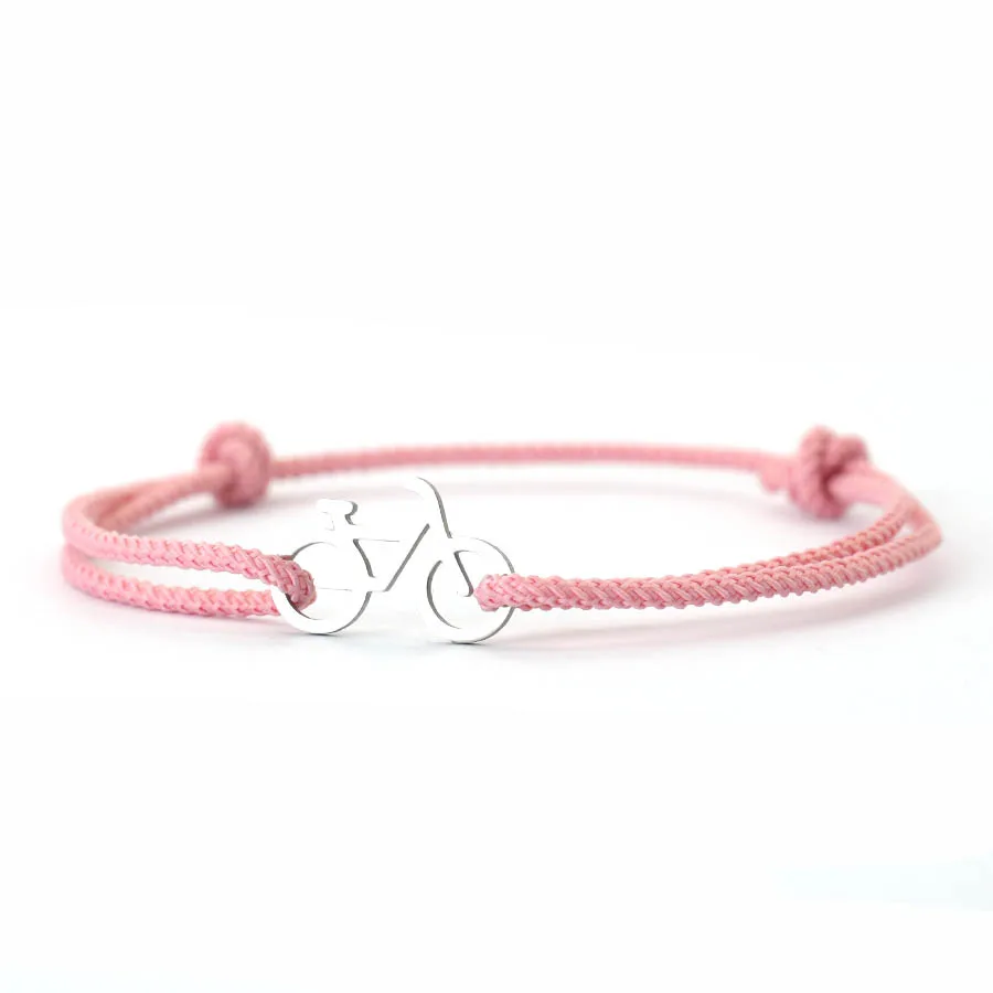 Personalisiertes Sport-Edelstahl-Fahrradarmband für Männer und Frauen, schwarz-rotes Fahrrad-Charm-Armband, Schmuck – Detail 2