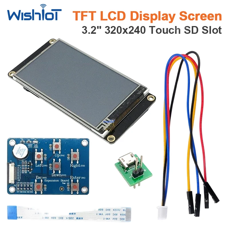 32-usart-hmi-touch-display-nx4024k032-400x240-lcd-screen-with-i-o-expansion-board-for-industrial-control-arduino